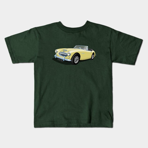 Austin Healey 3000 Mk3 Kids T-Shirt by candcretro